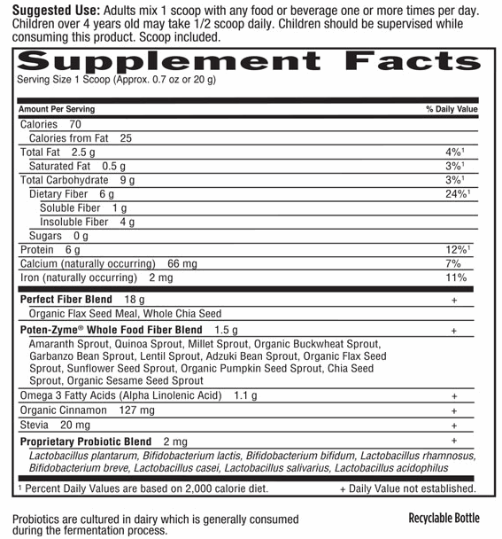 super seed supplement label